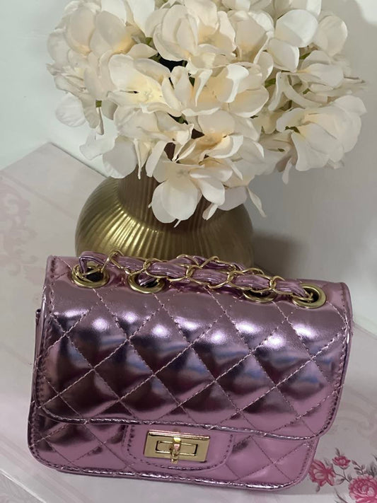 POCHETTE ROSA METALLICO